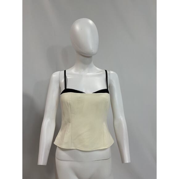 Reformation Black and Cream Blouse - Picture 2 of 5